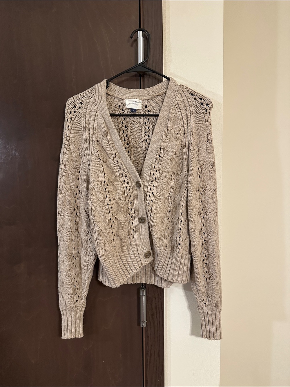 Universal Threads Cable Knit Button-Front Cardigan